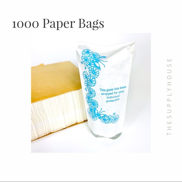 Paper Bag Glass Wrapping Shipping Protection. - Picture 1 of 9